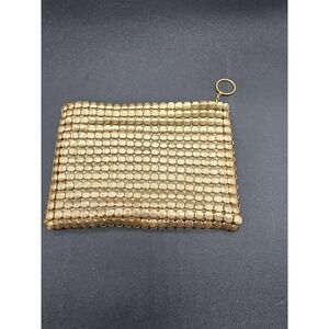 Vintage Whiting & Davis Gold Mesh Purse Handbag Coin Purse